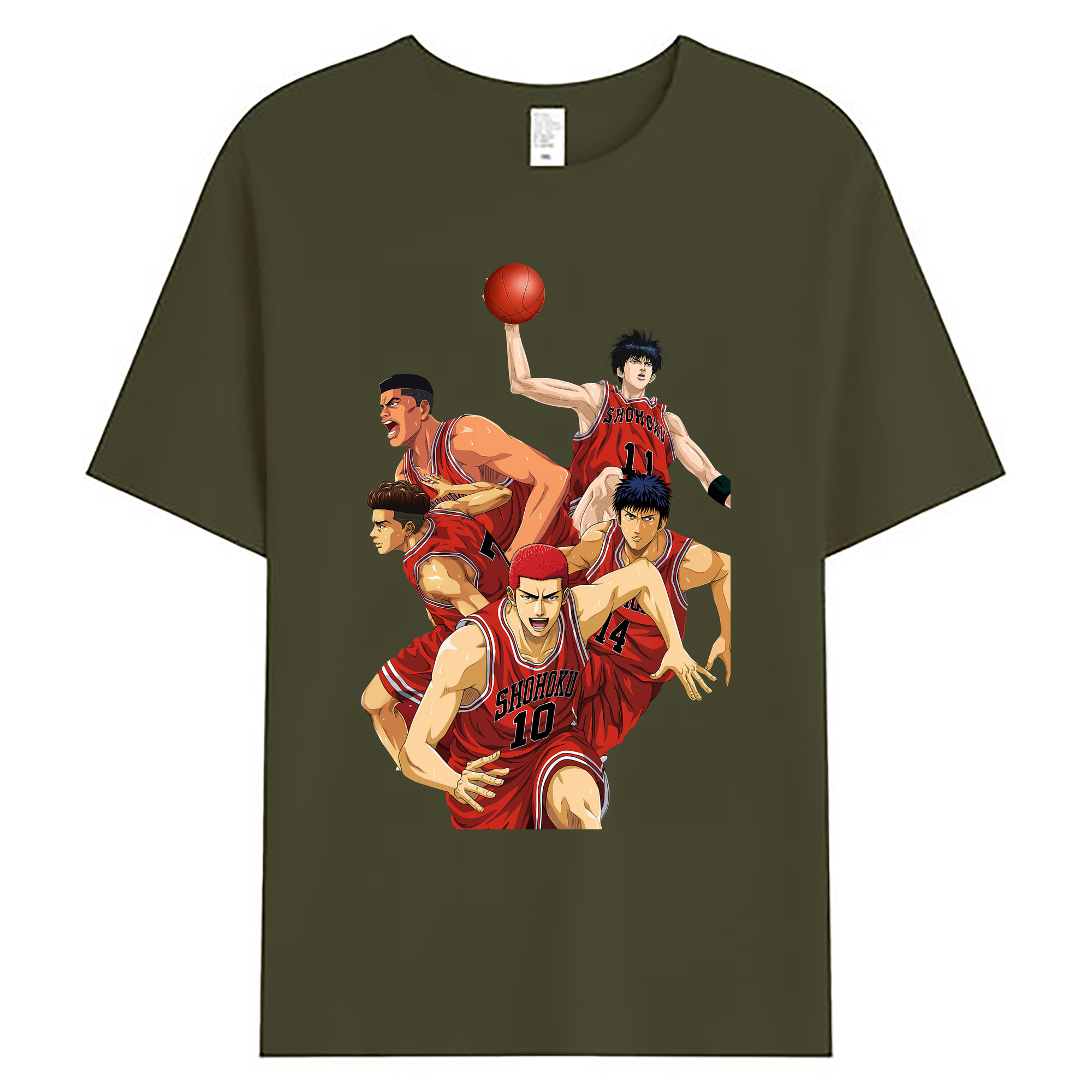 （画像用） SLAM DUNK／スラムダンク 綿100％ メンズ半袖Tシャツ｜肌触りやわらか＆通気性